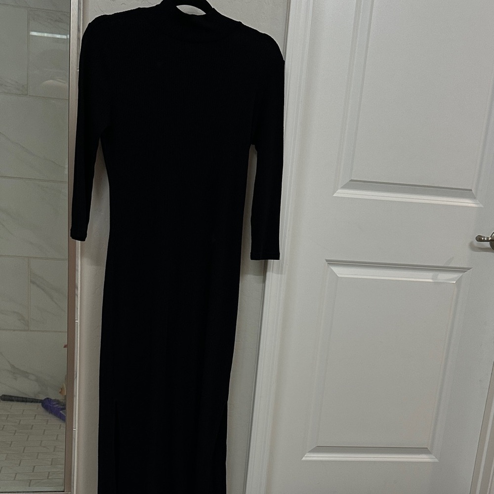 Banana republic Black 3/4 sleeve Women's midi sweater Dress